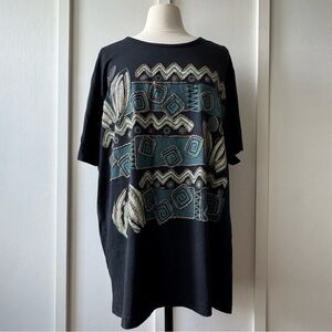 Vintage JoRo Fashions Abstract Graphic Oversized T-Shirt‎